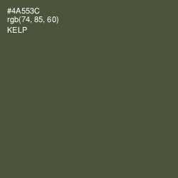 #4A553C - Kelp Color Image