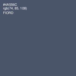 #4A556C - Fiord Color Image