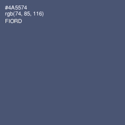 #4A5574 - Fiord Color Image