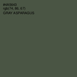 #4A5643 - Gray Asparagus Color Image