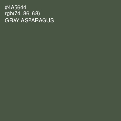 #4A5644 - Gray Asparagus Color Image