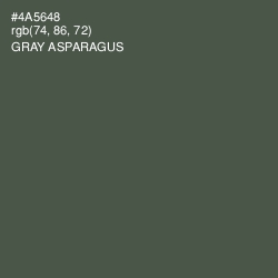 #4A5648 - Gray Asparagus Color Image