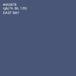 #4A5678 - East Bay Color Image