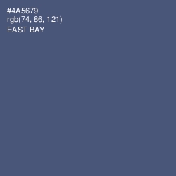 #4A5679 - East Bay Color Image