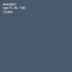 #4A596C - Fiord Color Image