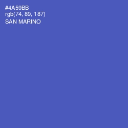 #4A59BB - San Marino Color Image