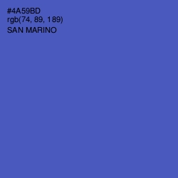 #4A59BD - San Marino Color Image