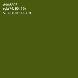 #4A5A0F - Verdun Green Color Image