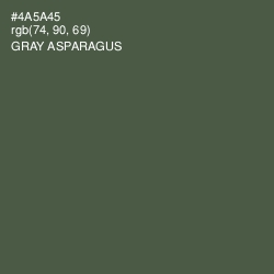 #4A5A45 - Gray Asparagus Color Image