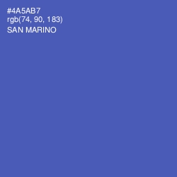#4A5AB7 - San Marino Color Image