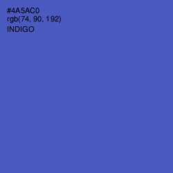 #4A5AC0 - Indigo Color Image