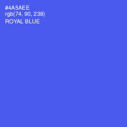 #4A5AEE - Royal Blue Color Image