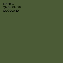 #4A5B35 - Woodland Color Image