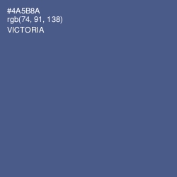 #4A5B8A - Victoria Color Image