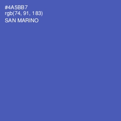 #4A5BB7 - San Marino Color Image