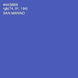 #4A5BB8 - San Marino Color Image