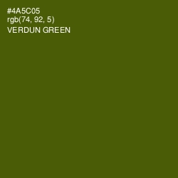 #4A5C05 - Verdun Green Color Image
