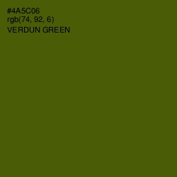 #4A5C06 - Verdun Green Color Image