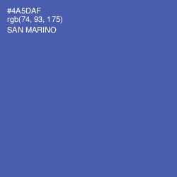 #4A5DAF - San Marino Color Image