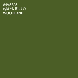 #4A5E25 - Woodland Color Image