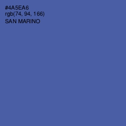 #4A5EA6 - San Marino Color Image