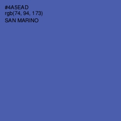 #4A5EAD - San Marino Color Image