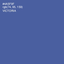 #4A5F9F - Victoria Color Image