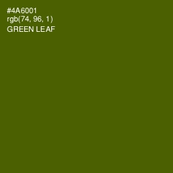 #4A6001 - Green Leaf Color Image