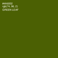 #4A6002 - Green Leaf Color Image