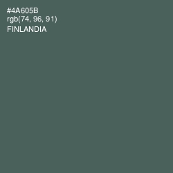 #4A605B - Finlandia Color Image