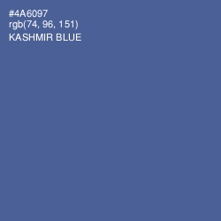 #4A6097 - Kashmir Blue Color Image