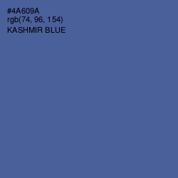 #4A609A - Kashmir Blue Color Image