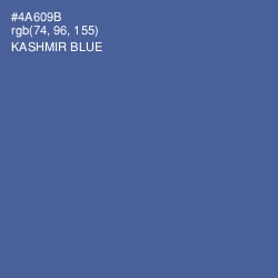 #4A609B - Kashmir Blue Color Image