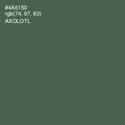 #4A6150 - Axolotl Color Image