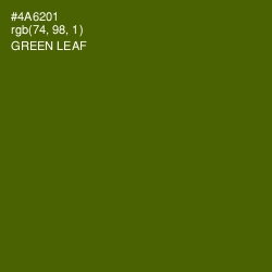 #4A6201 - Green Leaf Color Image