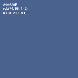 #4A628E - Kashmir Blue Color Image