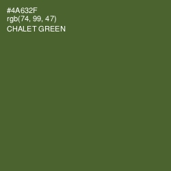 #4A632F - Chalet Green Color Image