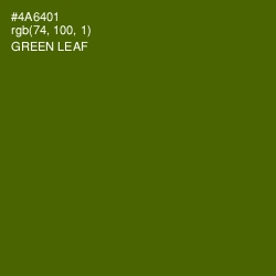 #4A6401 - Green Leaf Color Image