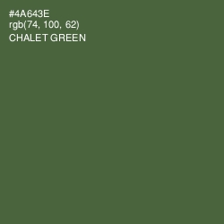 #4A643E - Chalet Green Color Image