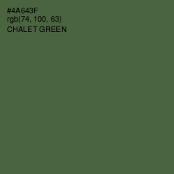 #4A643F - Chalet Green Color Image