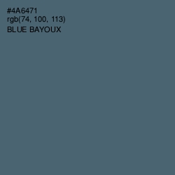 #4A6471 - Blue Bayoux Color Image