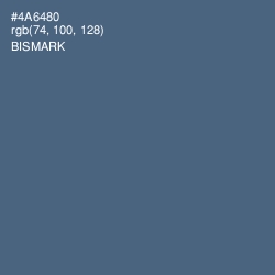 #4A6480 - Bismark Color Image