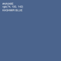 #4A648E - Kashmir Blue Color Image