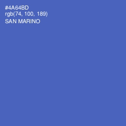 #4A64BD - San Marino Color Image