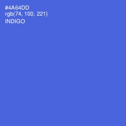 #4A64DD - Indigo Color Image