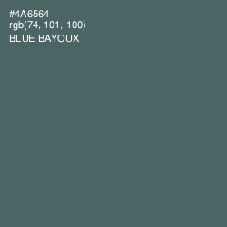 #4A6564 - Blue Bayoux Color Image