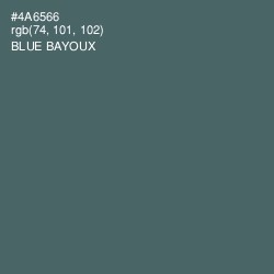 #4A6566 - Blue Bayoux Color Image