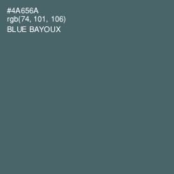 #4A656A - Blue Bayoux Color Image