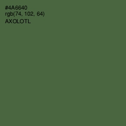 #4A6640 - Axolotl Color Image