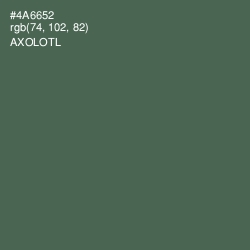 #4A6652 - Axolotl Color Image
